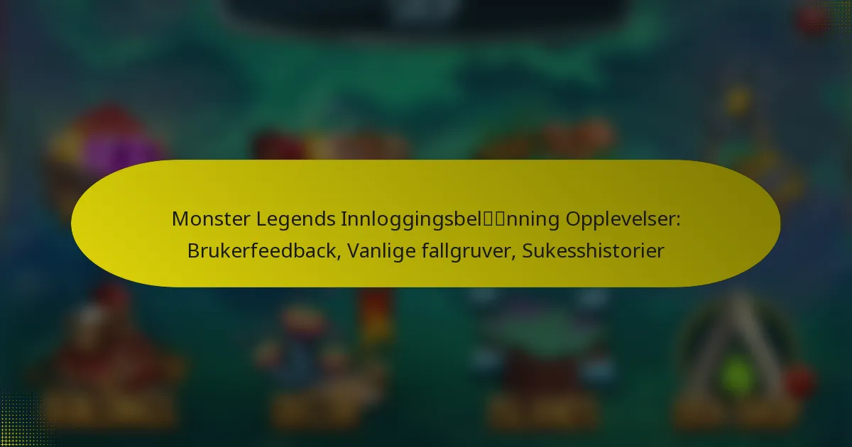 Monster Legends Innloggingsbelønning Opplevelser: Brukerfeedback, Vanlige fallgruver, Sukesshistorier